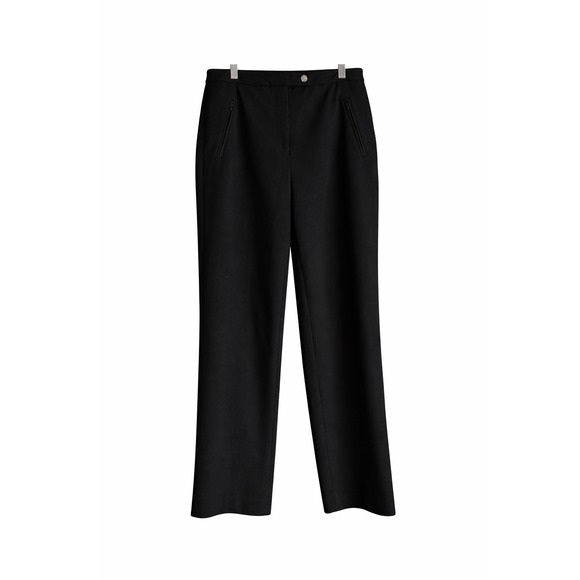 Talbots Pants - Talbots Petite 8 Black Stretch Pants – Straight Leg – Zipper Pockets
